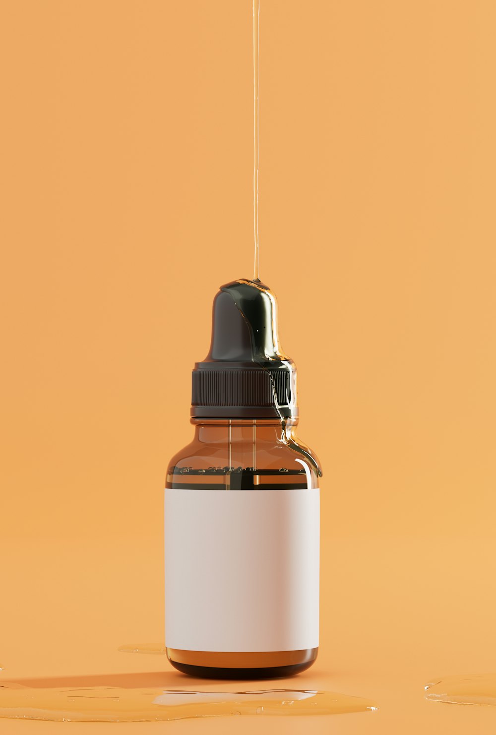 A sample Aurelle ad: a Vitamin C serum bottle on orange, headline “Glow in 2 weeks” in white